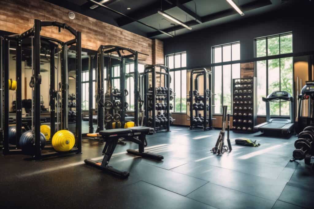 An empty fitness centre